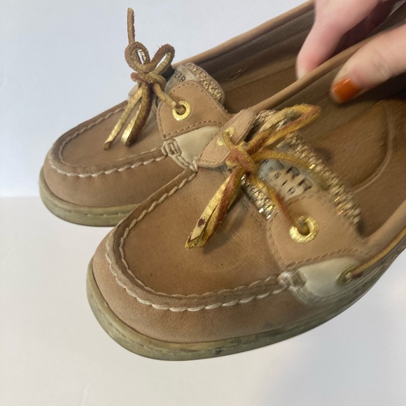 Sperry Angelfish Boat Gold Glitter Women’s Shoes Size 8 - Picture 9 of 16